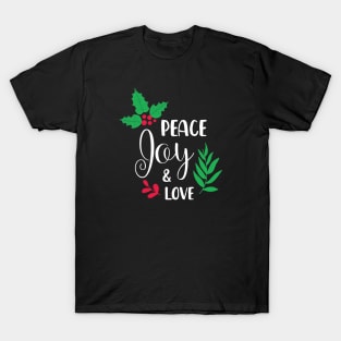 Peace Day and Love - Merry Christmas Gift T-Shirt